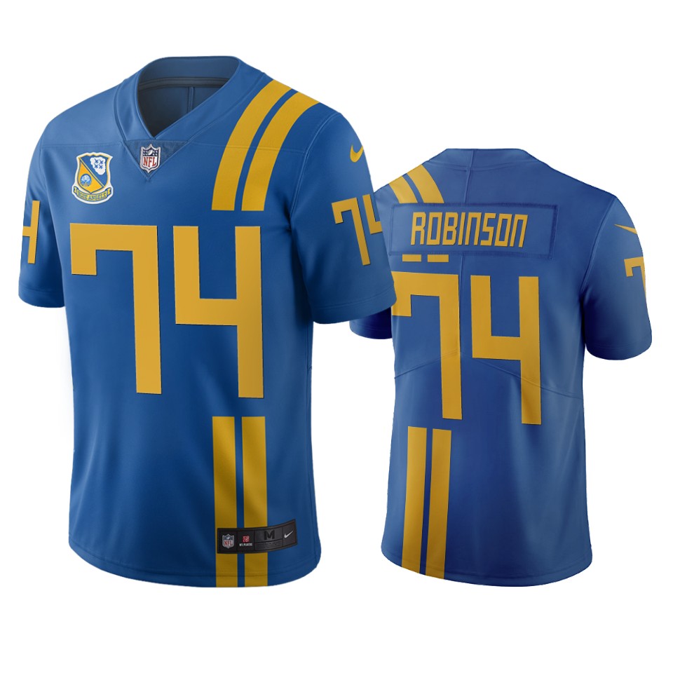 Men Nike Jacksonville Jaguars #74 Cam Robinson Royal Vapor Limited City Edition NFL Jersey